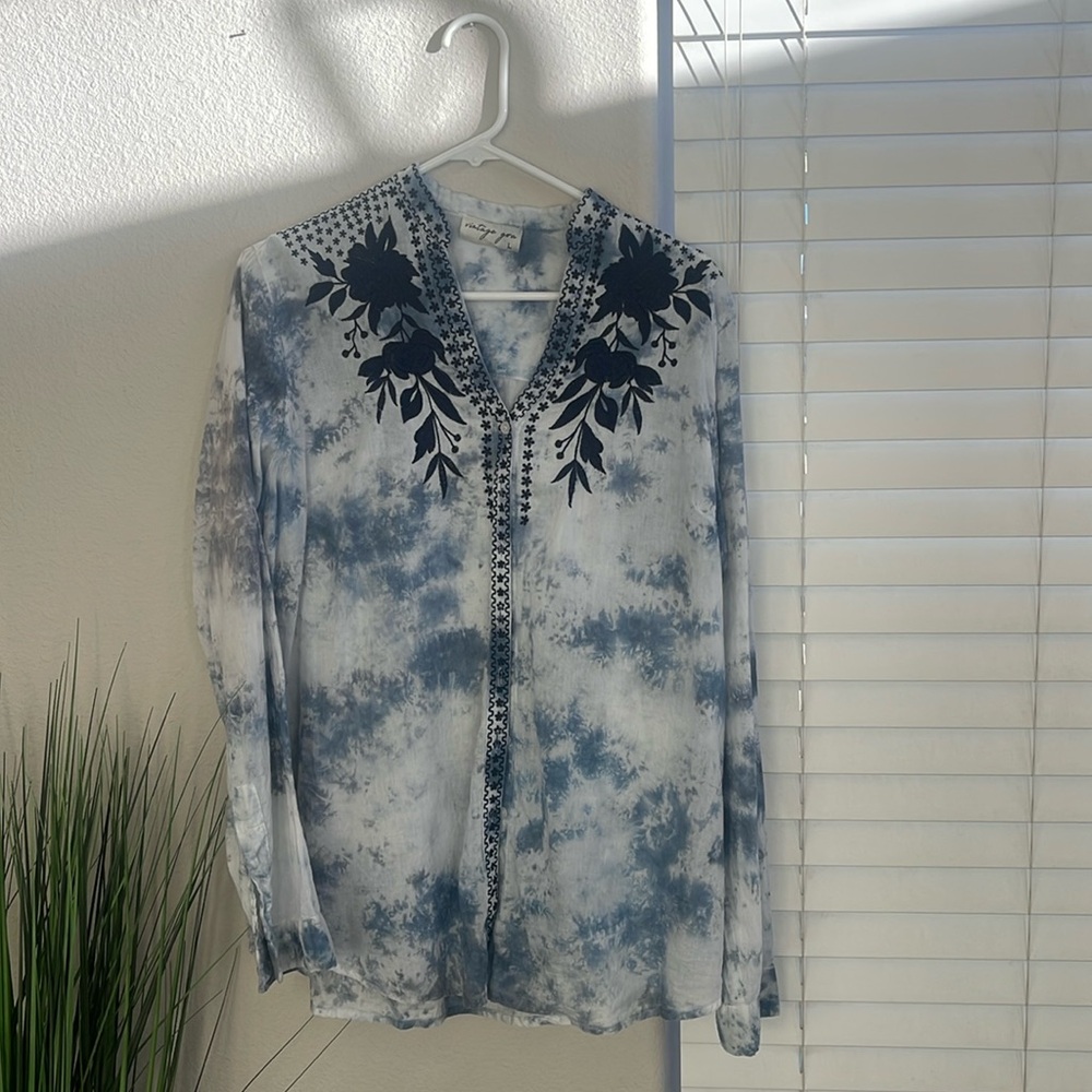 Vintage Goa Embroidered Blouse